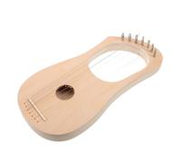 HEATSHAKING Diy Wooden Lyre Harp Kit Strings Lyre Making Craft Kit Tuning Wrench String Posts Hardware Unfinished for