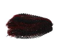 HEATSHAKING Drawstring Afro Curly Ponytail Extension, Braided Small Curly Puff Hair Piece, Heat Resistant Synthetic Ponytail for Women and, Gradient Black Brown Color, Instant Protective