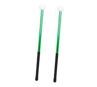 HEATSHAKING Drumsticks Easy Felt Children Alloy for Beginners and Head Deform Green, Practical Not to Marching Drumsticks for Practice and Performance