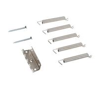 HEATSHAKING Electric Guitar Silver Stainless Steel Tremolo Springs and Mounting Screws Portable and Lightweight Guitar Parts Repair and Replacement