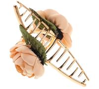 HEATSHAKING Flower Hair Clips Easy to Use and Create Elegant Styles Alloy and Velour Material Lovely Flower Shapes for Women for Daily Life and Prom