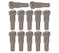 HEATSHAKING flute replacement part 12pcs metal flute key screws, universal compatibility, silver, for technicians and professional musicians, flute DIY repair