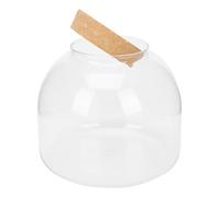 HEATSHAKING Glass Ecological Bottle Terrarium Containers with Smooth Surface Design and Comfortable Hand Feeling, Glass and Wood Micro Landscape Bottle for Living Room and Bathroom Decor