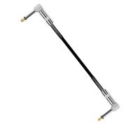 HEATSHAKING Guitar Patch Cable Effect Connection Cable Noise Reduction Design Durable PVC Metal Compact for Easy Portability for Electric Guitar Effects Pedals