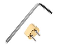 HEATSHAKING Headless Electric Bass Guitar String Lock Bridge Nut Gold Independent Locking Saddle for Precise Sound and Effortless Tuning Replacement Part