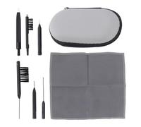 HEATSHAKING Hearing Aid Cleaning Kit 7pcs Set with Brush, Vent Cleaner, Screwdriver and Dry Cloth - Professional Wax Removal Tools for Hearing Aid Maintenance and Daily Care Random Color