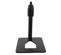 HEATSHAKING Heavy Duty Desk Mic Stand with Rectangular Metal Base Portable Microphone Holder for Live Streaming and Recording Compact Design for Space Supports Various