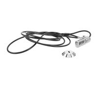 HEATSHAKING Laptop Combination Lock Cable for Laptops and Electronic Devices with Resettable 4-digit Code, Steel Construction and Long Reach, for Travel and Office Security