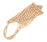 HEATSHAKING Lightweight Cotton String Bag for Women Knitted Mesh Shoulder Bag Reusable Beach Purse with Simple Design for Outdoor Picnic and Daily Life