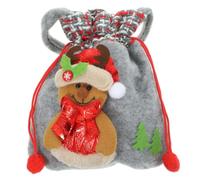 HEATSHAKING Lightweight Fabric Christmas Party Favor Bag with Handle, Elk Shape Small Jewellery Pouch for Wedding or Present, Comfortable Non-woven Material Gift Bag with Simple but Generous