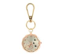 HEATSHAKING Lightweight Rose Gold Nurse Keychain Watch with Arabic Numerals Backpack Pocket Watch for Professionals Practical Hanging Fob for Nurses Doctors and Healthcare Workers Gift