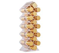HEATSHAKING Lipstick Organizer Multilayer Display Stand Fish Shape Cosmetic Storage Acrylic with 16 Grids Lightweight for Lipstick and Lip Gloss on Counter or Bedroom