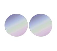 HEATSHAKING Loose Powder Container Makeup Storage Box Portable 2pcs Long Serving Life with Mirror and Puff, 3g Capacity Compact Case in Abs and Velour Material for Women and Blusher Use