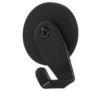 HEATSHAKING Magnetic Wreath Hanger 2 Pack Versatile Design Surface-Friendly Black Magnet Hooks for Metal Door Kitchen Bathroom Holder