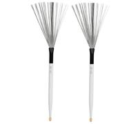 HEATSHAKING Maple Drum Brush Steel Wire Sticks Durable Percussion Accessories for Jazz Drums Compact Design for Easy Storage for Beginners and Youth Bands