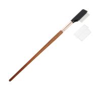 HEATSHAKING Metal Eyelash Comb and Brow Brush with Wooden Handle, Dense Steel Teeth Eyelash Separator Tool for Women’s Makeup Grooming and Eyebrow Styling