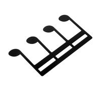HEATSHAKING Metal Music Book Clip Page Holder for Piano Keyboard Sheet Music Clamping Versatile Instrument Compatibility Modern Design Secure Grip Black