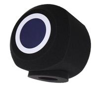 HEATSHAKING Microphone Isolation Shield with Pop Filter Noise Cancelling Foam Cover for Live Streaming and Recording Compatible with Dynamic Microphones Small Size