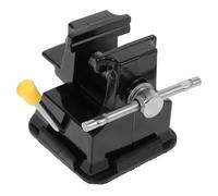 HEATSHAKING Mini Table Vise Clamp Small Flat Mini Bench Vice for Carving and Micro Sculpture Desktop Fixture Tool Suction Base for Hobby and Workshop Use