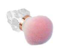 HEATSHAKING Mushroom-head Powder Blusher Brush for Nails and Makeup with Large Brush Head and Even Application, Soft Fiber Hair and Plastic Handle, for Nail Art and Travel Use