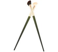 HEATSHAKING Nose Contour Brushes and Aluminium Handle for Women Makeup Beginners 2pcs Portable Nose Makeup Tool with Artificial Fiber Easy to Use and Time-saving for Beauty Salons and Personal