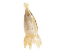 HEATSHAKING Ox Horn Scalp Massage Comb Handheld Head Massager -9cm Point Acupressure Tool for Scalp Relaxation and Stress Relief