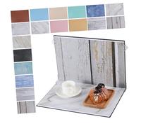 HEATSHAKING Photo Backdrop Board with Marble Patterns for Flat Lay Food Jewelry Photography Includes Carry Bag and Clips Small Product Background for Creative Styling and Easy Setup