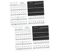 HEATSHAKING Piano Keyboard Stickers Easy to Stick and Remove for 88/61/54/49 Keys 2 Sets Self-adhesive Pvc Labels with No Residue for Introductory Piano Learning