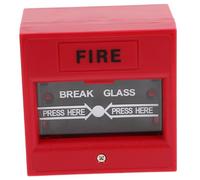 HEATSHAKING Plastic Glass Break Alarm Button for Fire Exit Security Emergency Use Compact Portable User-friendly Design for Home Business Safety