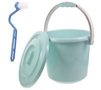 HEATSHAKING Portable Chamber Pot Urine Pot with Lid and Handle 8l Plastic Reusable Night Urinal for Adults Disabled People Suitable for Hospital and Home Use Random Color