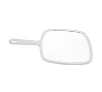 HEATSHAKING Portable Handheld Makeup Mirror for Women Compact Travel Vanity Mirror with Chic White Design Lightweight and Easy to Carry for Outdoor and Daily Use Makeup Artists