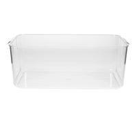 HEATSHAKING Portable Makeup Storage Box Cosmetic Container in White Pet Material, Lightweight and Easy to Move, Desktop Organiser Suitable for Home Or Vanity Use