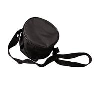 HEATSHAKING Portable Steel Tongue Drum Bag 8-Inch Ethereal Drum Storage Pouch with Double Shoulder Strap Shockproof Padded Black Carry Case for Meditation Instruments