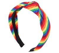HEATSHAKING Pride Fit Soft Headband Rainbow Knot Cloth Women with Secure Hold Comfortable Stylish Fashion Accessory for Hair
