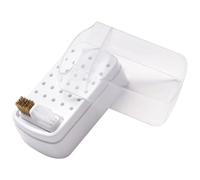 HEATSHAKING Reusable 30-slot Plastic Nail Drill Bit Storage Box with Holder, Practical Manicure Tool Display Case to Keep Desktop Clean and Neat for Nail Salon Use