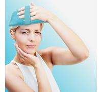 HEATSHAKING Reusable Gel Ice Pack for Relief Multi-Functional Handheld Ice Bag with Cooling and Heating Beads Safe and Hot Cold Therapy for Injuries Muscle Aches and Sports Blue