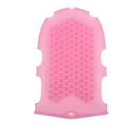 HEATSHAKING Silicone Body Scrubber Gloves 2-in-1 Exfoliating Massage Bath Brush Pink for Shower and Dry Brushing
