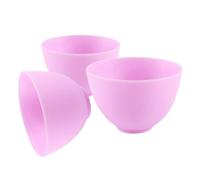 HEATSHAKING Silicone Flexible Mixing Bowls Set of 3 Small Bowls for Cosmetic Use, Facial Mask Mixing, and DIY Hair Treatment Applications