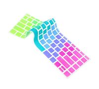 HEATSHAKING Silicone Keyboard Cover for Pavilion Protective Skin Washable Dust Liquid Resistant Easy to Apply Compatible with Laptop Keyboards Rainbow Design