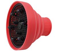 HEATSHAKING Silicone Universal Hair Diffuser Attachment Large Red Foldable Curl Diffuser for Wavy and Curly Hair Suitable for Styling and Drying