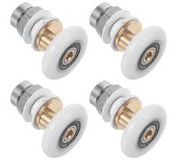 HEATSHAKING Sliding Shower Door Hardware 4Pcs 1.38 Inch Shower Door Rollers Eccentric Wheels