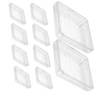 HEATSHAKING Square Petri Dishes 10Pcs 10X10Cm with Lids for Cell Culture and Microbiology Research in Laboratory and School Science