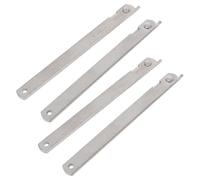 HEATSHAKING Stainless Steel Lid Support Hinges 4Pcs Heavy Duty Folding Table Brackets Sturdy for Wardrobe and Travel Use