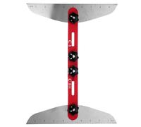 HEATSHAKING Stair Gauge Tools Kit DIY Enthusiasts and Professional Stair Tread Gauge Template Tool, Stainless Steel, Red, High Precision Measurement, for Renovation and Woodworking