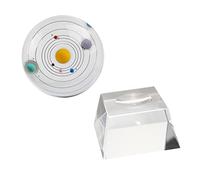 HEATSHAKING Sturdy Solar System Model Kit Home Crystal Ball Decor Creative Model Home Ornament