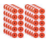 HEATSHAKING Target Paper Sheets 250pcs Orange Paper Target Stickers Portable Design Clear Hit Position Display for Outdoor Shooting Training Bows and Arrows