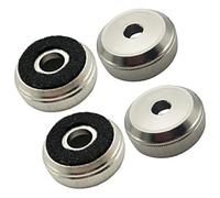 HEATSHAKING Trumpet Piston Caps and Finger Buttons Replacement Accessories for Cornet and Trumpet, Copper Material with Silver Finish, Designed for Key Precision and Smooth Playing
