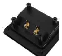 HEATSHAKING Two-way Speaker Junction Box Plastic Terminal Connector for Wall Plate Dual Wiring Design Compatible with Various Speaker Devices Elegant Luxury Material Accessory