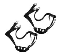 HEATSHAKING Universal and 2pcs Y Shaped with Chin Hat in Straps Hard Chin Cup Dual Ear Strap Design, Black High Strength Polyester Safety Hat Accessories Secure Fit for High Risk Environments