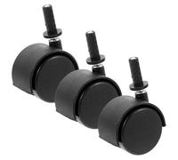 HEATSHAKING Vacuum Cleaner Trolley Casters 3-Pack 360 Rotatable Plastic Wheels Suitable for Industrial and Home Vacuum Cleaners